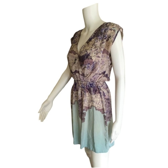 Petticoat Alley Silk Cross Front Dress Size L - Picture 4 of 11